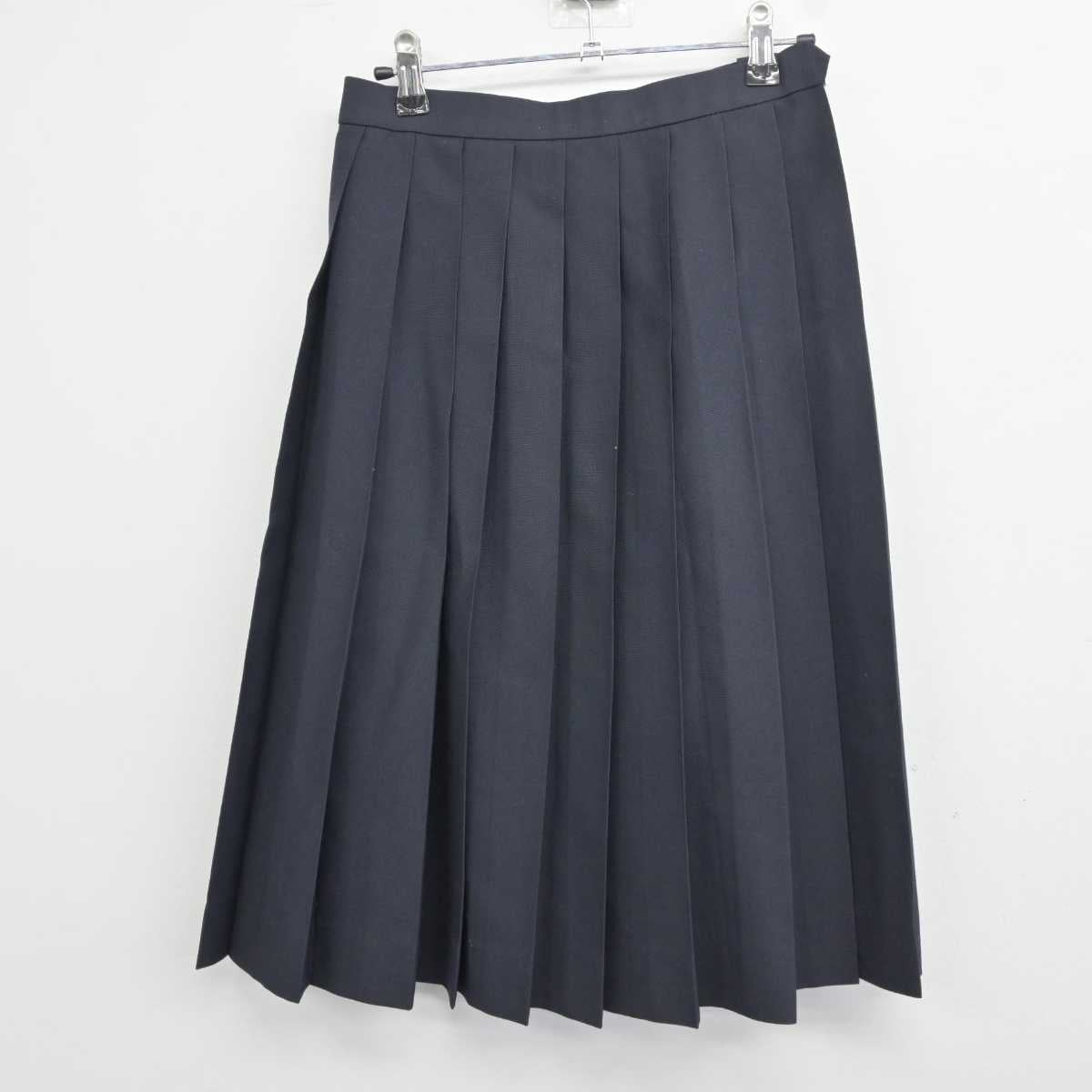 【中古】長崎県 佐世保西高等学校 女子制服 2点 (ニットベスト・スカート) sf041371