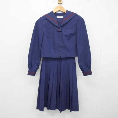 【中古】千葉県 八街中学校 女子制服 2点 (セーラー服・スカート) sf041376