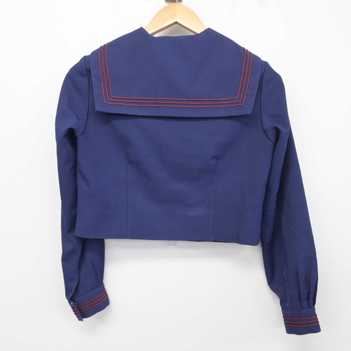 【中古】千葉県 八街中学校 女子制服 2点 (セーラー服・スカート) sf041376