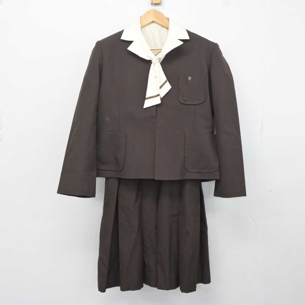 【中古】三重県 四日市商業高等学校 女子制服 4点 (ブレザー・シャツ・ジャンパースカート) sf041381