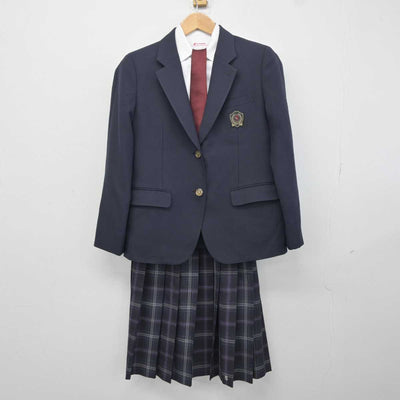 【中古】京都府 朱雀高等学校 女子制服 4点 (ブレザー・シャツ・スカート) sf041390