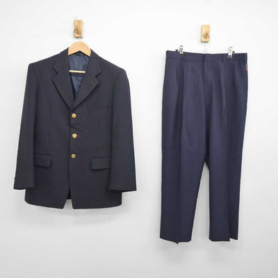 【中古】岡山県 明誠学院高等学校 男子制服 2点 (ブレザー・ズボン) sf041412