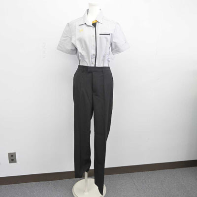 【中古】 マクドナルド 女子制服 4点 (シャツ・ズボン・エプロン / サロン) sf041442