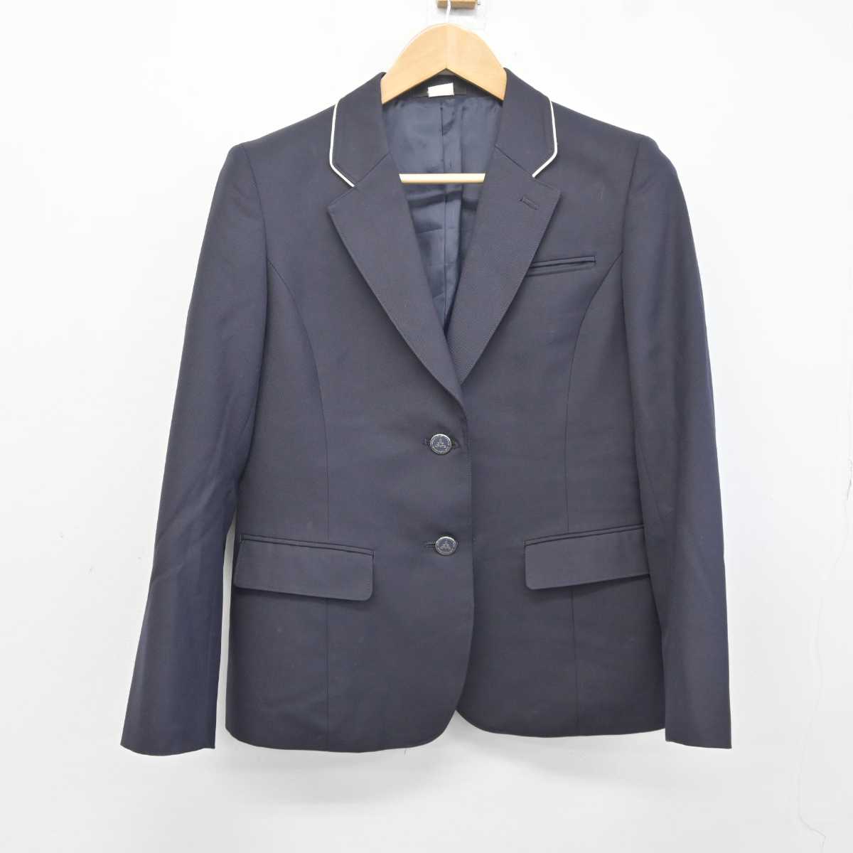 【中古】福岡県 福岡市内中学新標準服 女子制服 3点 (ブレザー・シャツ・スカート) sf041444