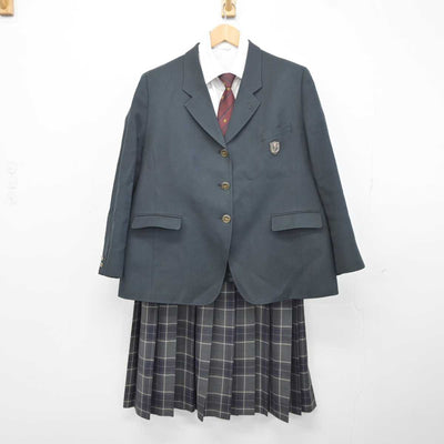 【中古】大阪府 常翔学園中学校高等学校 女子制服 5点 (ブレザー・シャツ・スカート) sf041456