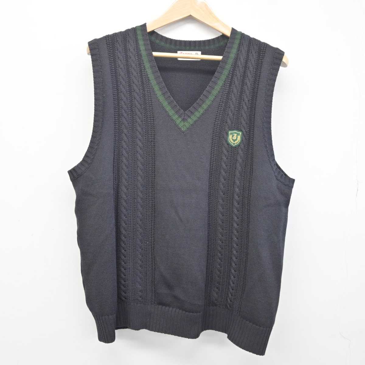 【中古】大阪府 常翔学園中学校高等学校 女子制服 4点 (ニットベスト・シャツ・スカート) sf041458