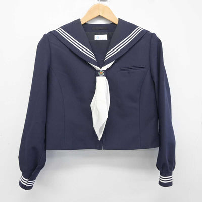 【中古】千葉県 葛城中学校 女子制服 3点 (セーラー服・スカート) sf041460