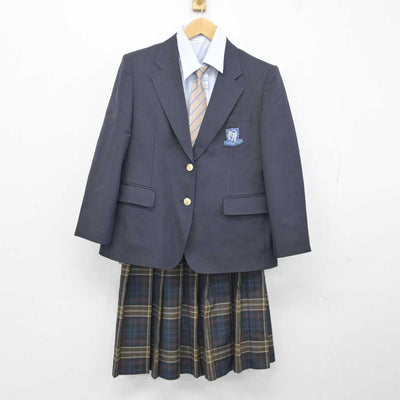 【中古】千葉県 松戸高等学校 女子制服 6点 (ブレザー・ニット・シャツ・スカート) sf041472