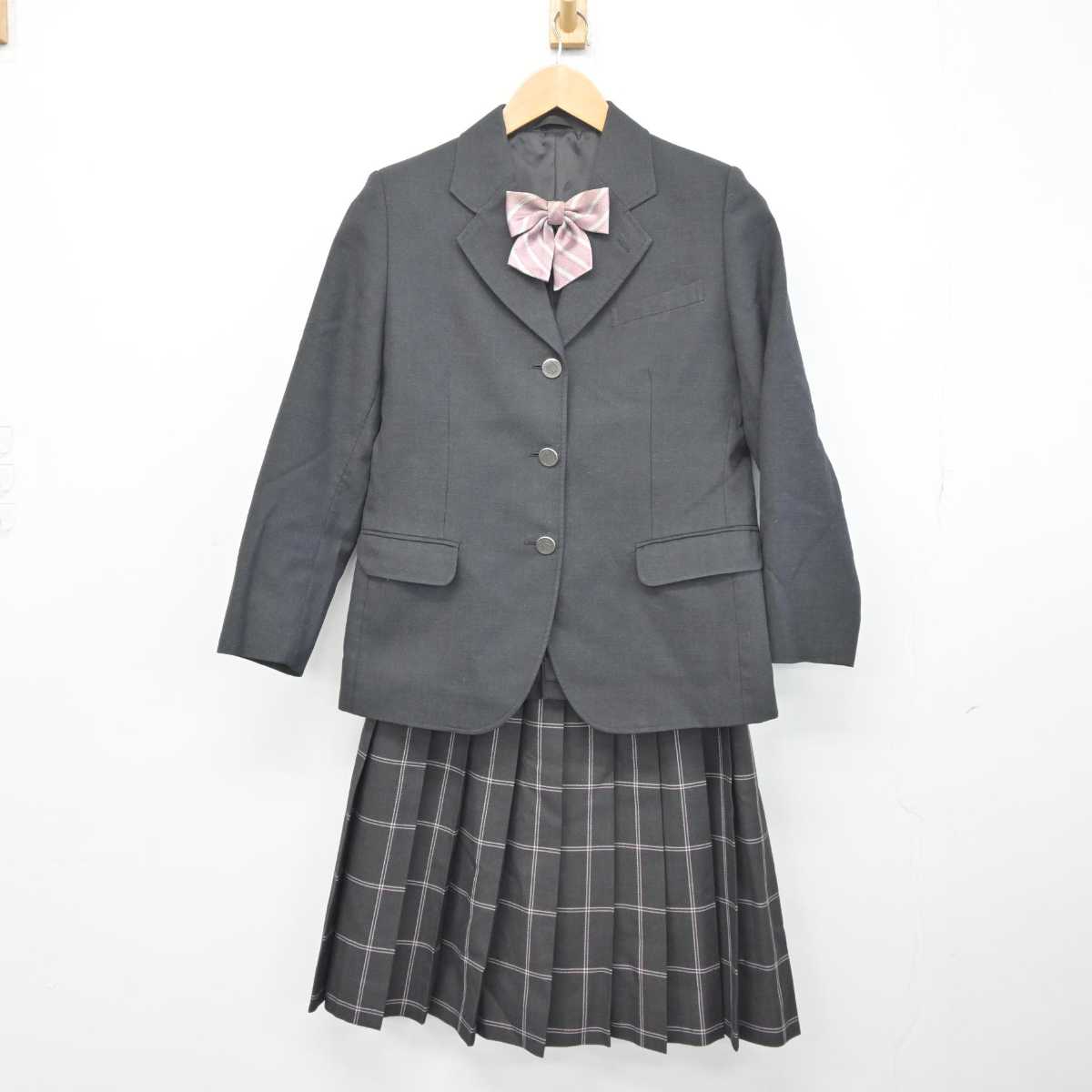 【中古】山形県 酒田市立東部中学校 女子制服 4点 (ブレザー・スカート) sf041478