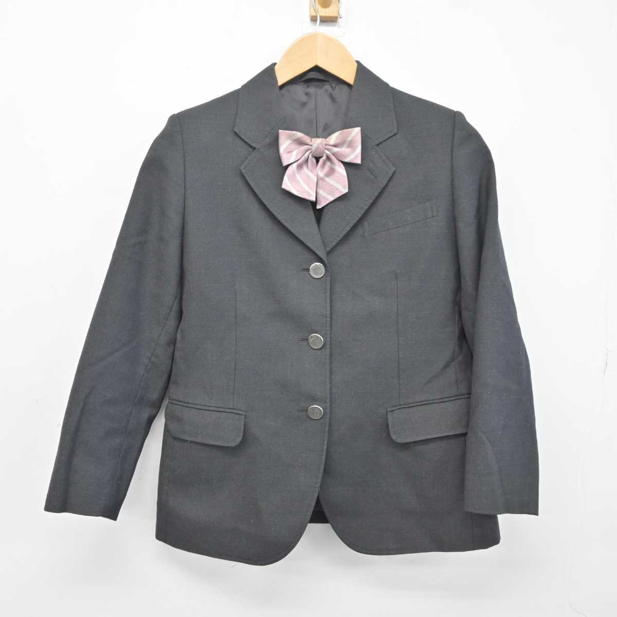 【中古】山形県 酒田市立東部中学校 女子制服 4点 (ブレザー・スカート) sf041478