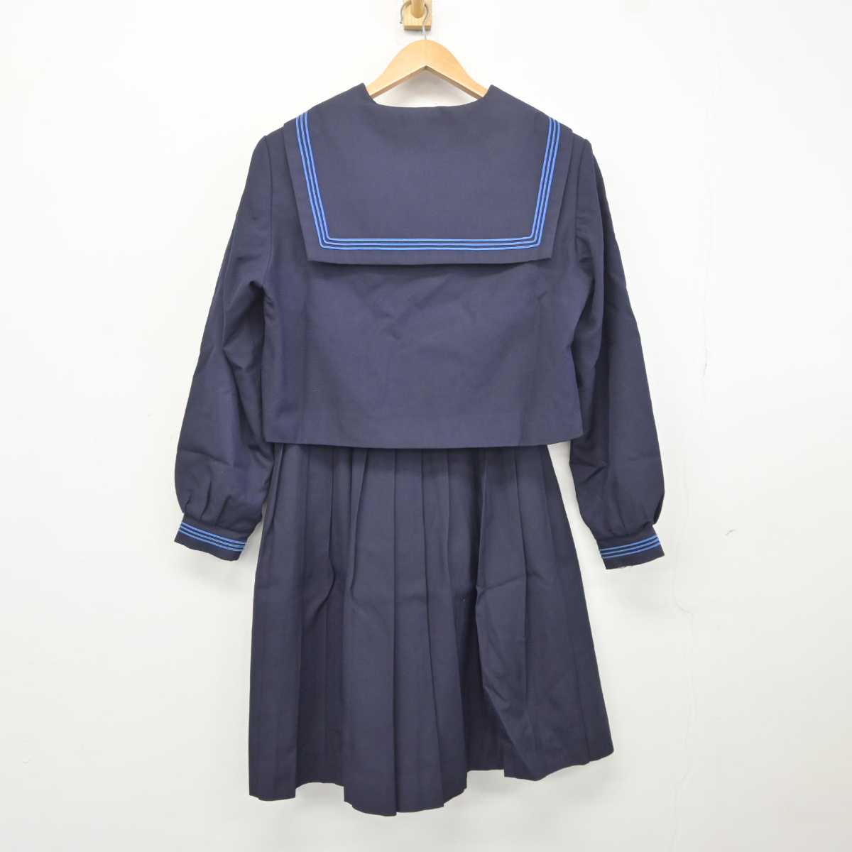 【中古】北海道 富川高等学校 女子制服 3点 (セーラー服・スカート) sf041481