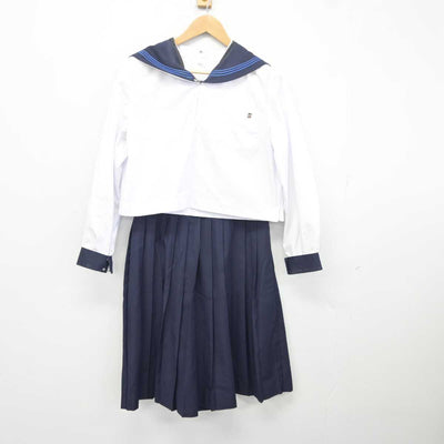 【中古】北海道 富川高等学校 女子制服 3点 (セーラー服・シャツ・スカート) sf041483