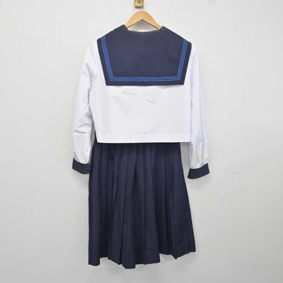 【中古】北海道 富川高等学校 女子制服 3点 (セーラー服・シャツ・スカート) sf041483