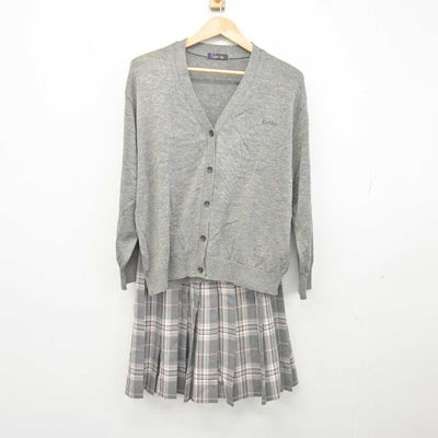 【中古】埼玉県 浦和麗明高等学校 女子制服 3点 (ニット・スカート) sf041485