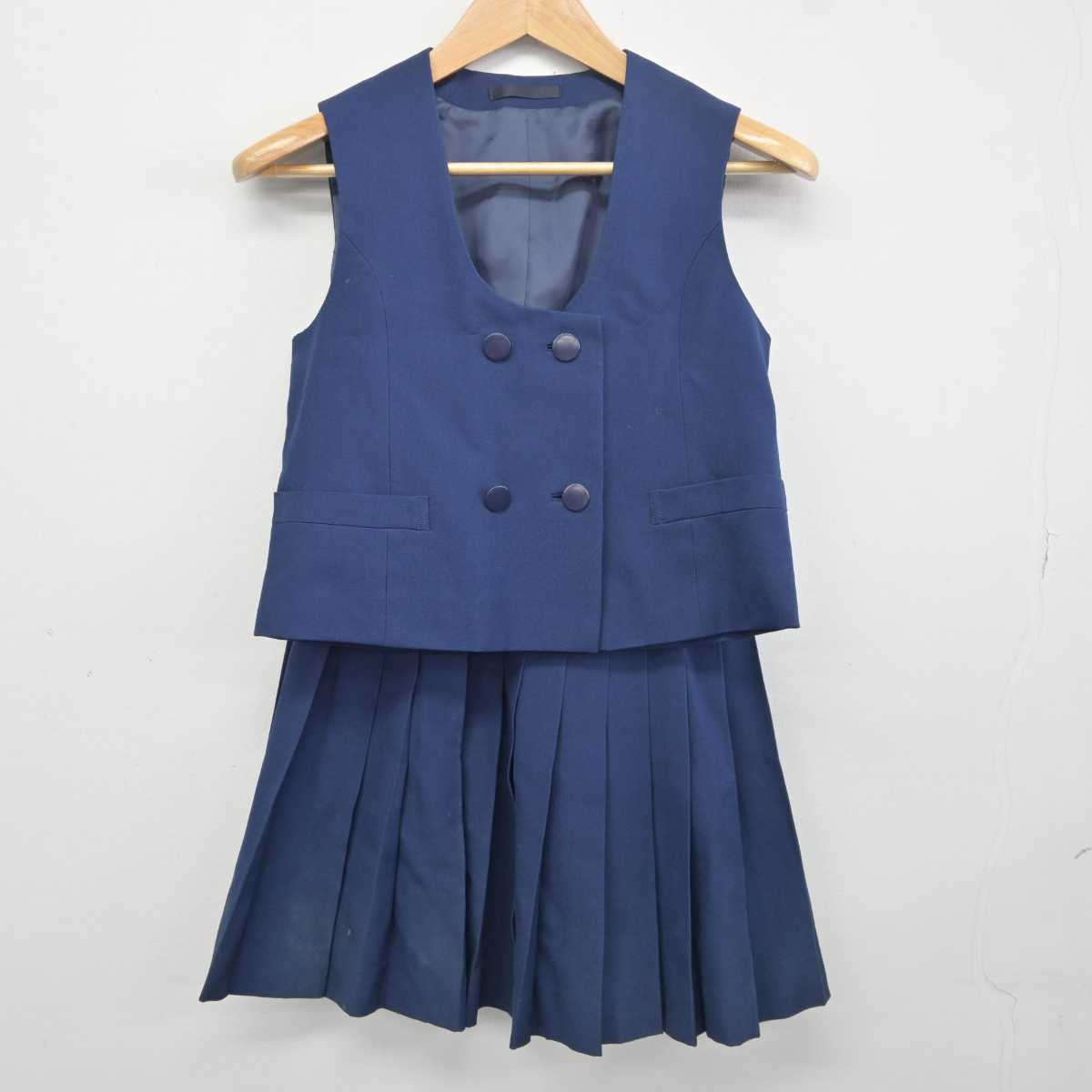 【中古】千葉県 船橋東高等学校 女子制服 5点 (ブレザー・ベスト・スカート) sf041494