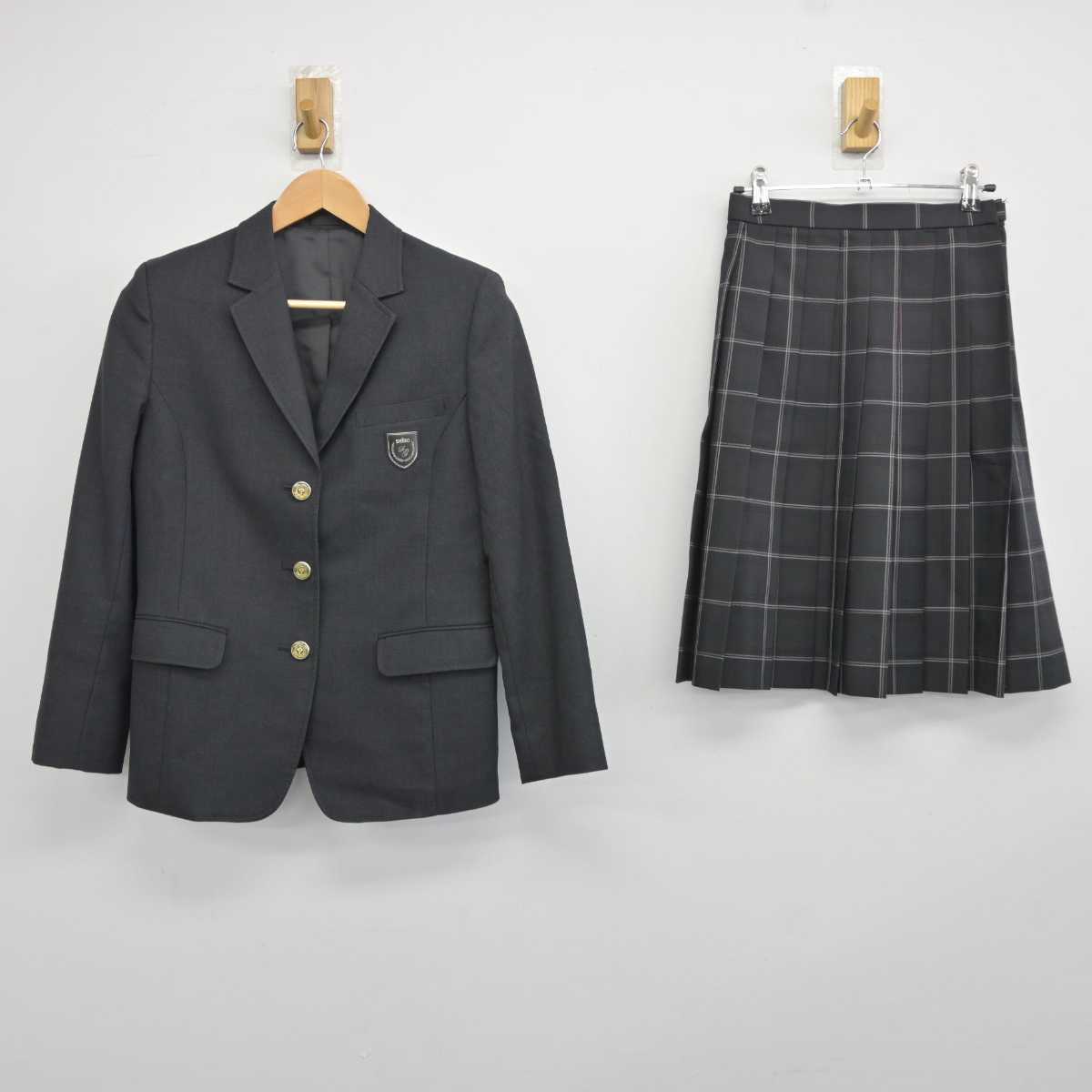 【中古】埼玉県 聖望学園高等学校 女子制服 3点 (ブレザー・スカート) sf041500