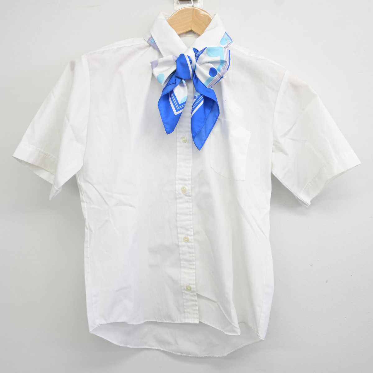 【中古】石川県 日本航空高等学校石川 女子制服 5点 (シャツ・ベスト・スカート) sf041506