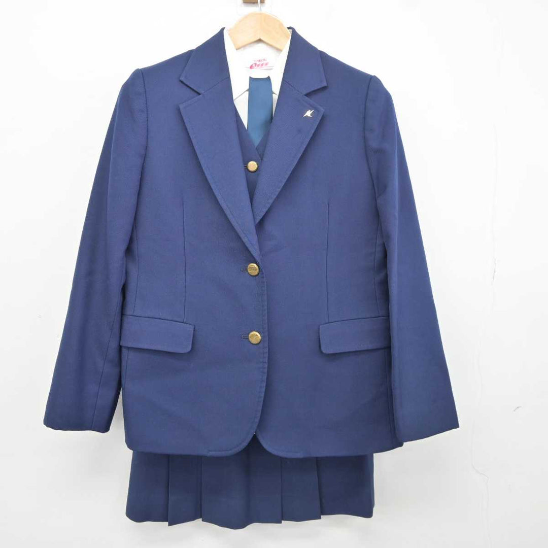 【中古】北海道 札幌清田高等学校 女子制服 7点 (ブレザー・シャツ・ベスト・スカート) sf041507 | 中古制服通販パレイド