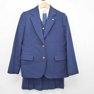 【中古】北海道 札幌清田高等学校 女子制服 7点 (ブレザー・シャツ・ベスト・スカート) sf041507