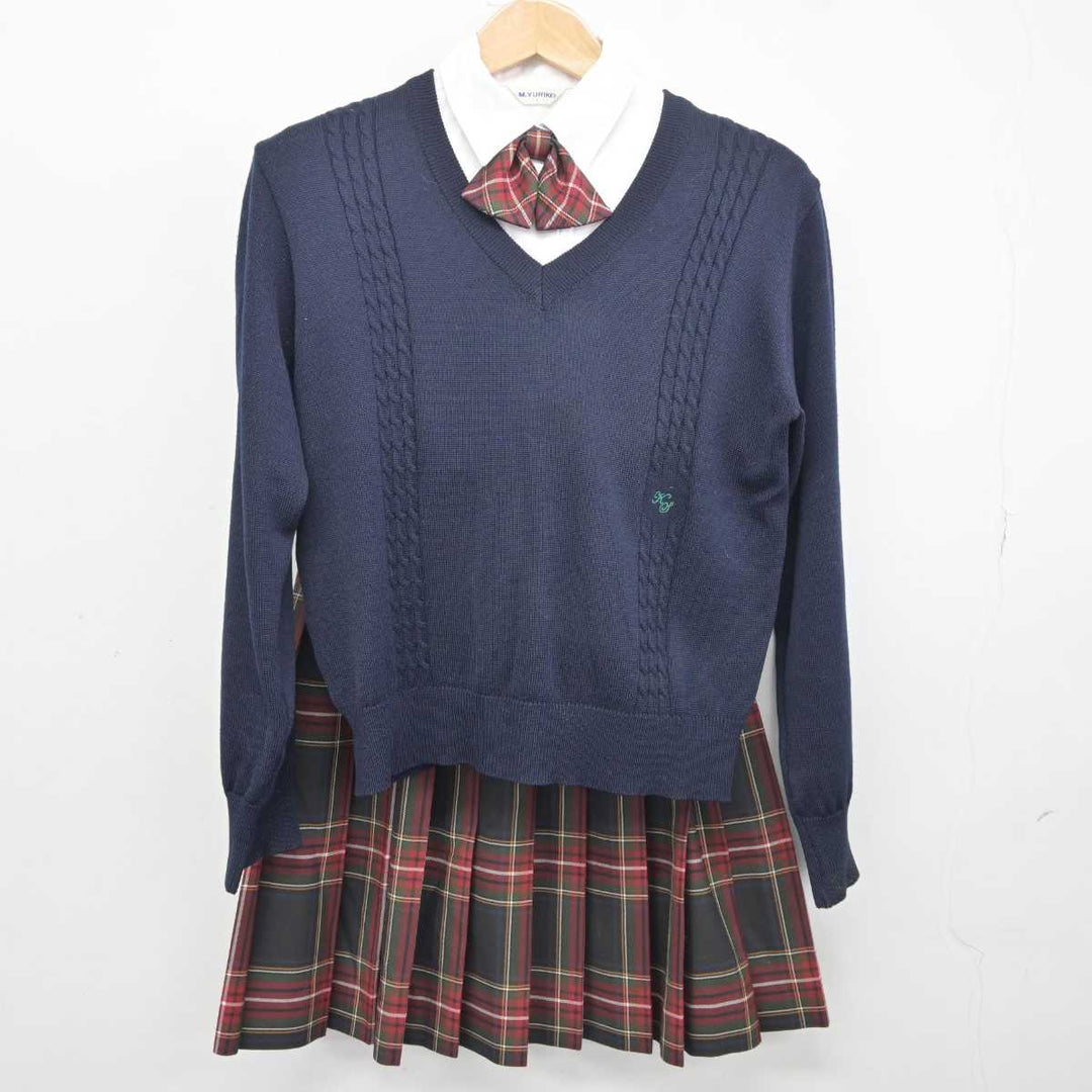 【中古】千葉県 木更津総合高等学校 女子制服 6点 (ブレザー・シャツ・ニット・スカート) sf041512 | 中古制服通販パレイド