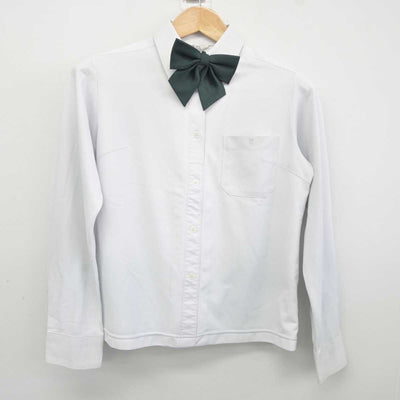 【中古】山口県 中村女子高等学校 女子制服 3点 (シャツ・ニットベスト) sf041516