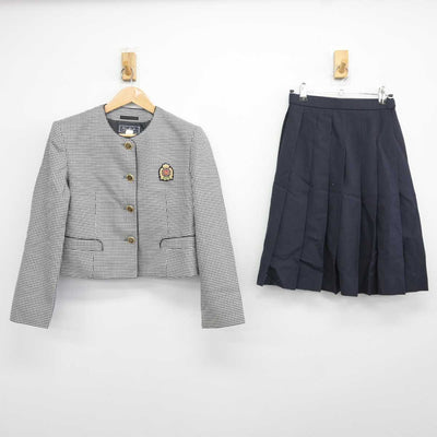 【中古】北海道 函館大妻高等学校 女子制服 2点 (ブレザー・スカート) sf041530