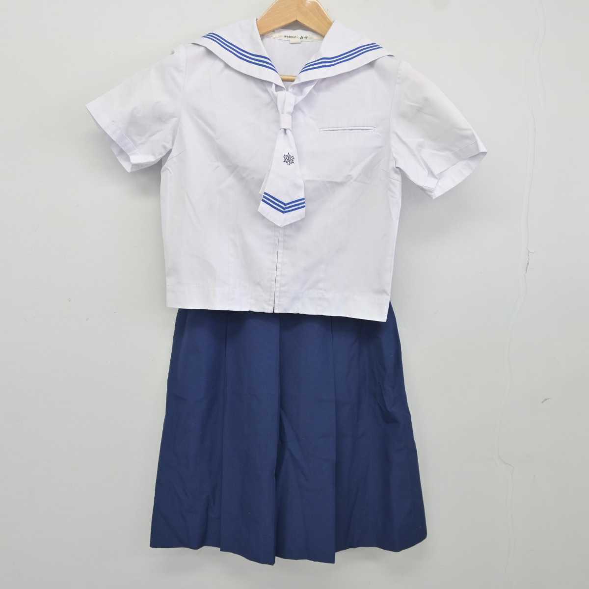 【中古】福岡県 香住丘高等学校 女子制服 5点 (セーラー服・スカート) sf041536