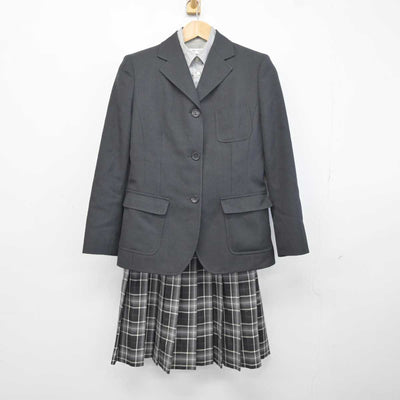 【中古】兵庫県 神戸龍谷中学校高等学校 女子制服 4点 (ブレザー・シャツ・スカート) sf041555