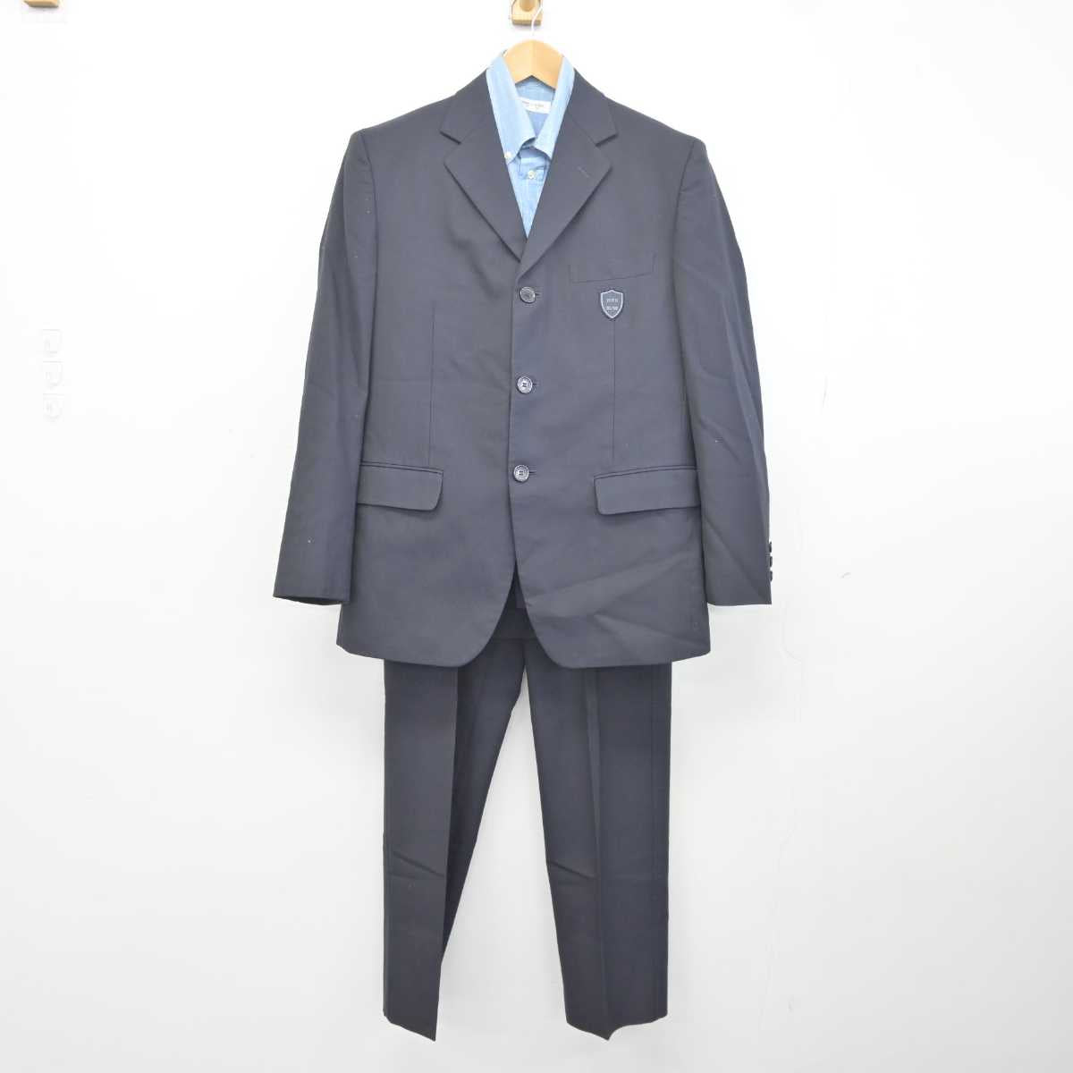 【中古】徳島県 城東高等学校 男子制服 3点 (ブレザー・シャツ・ズボン) sf041561