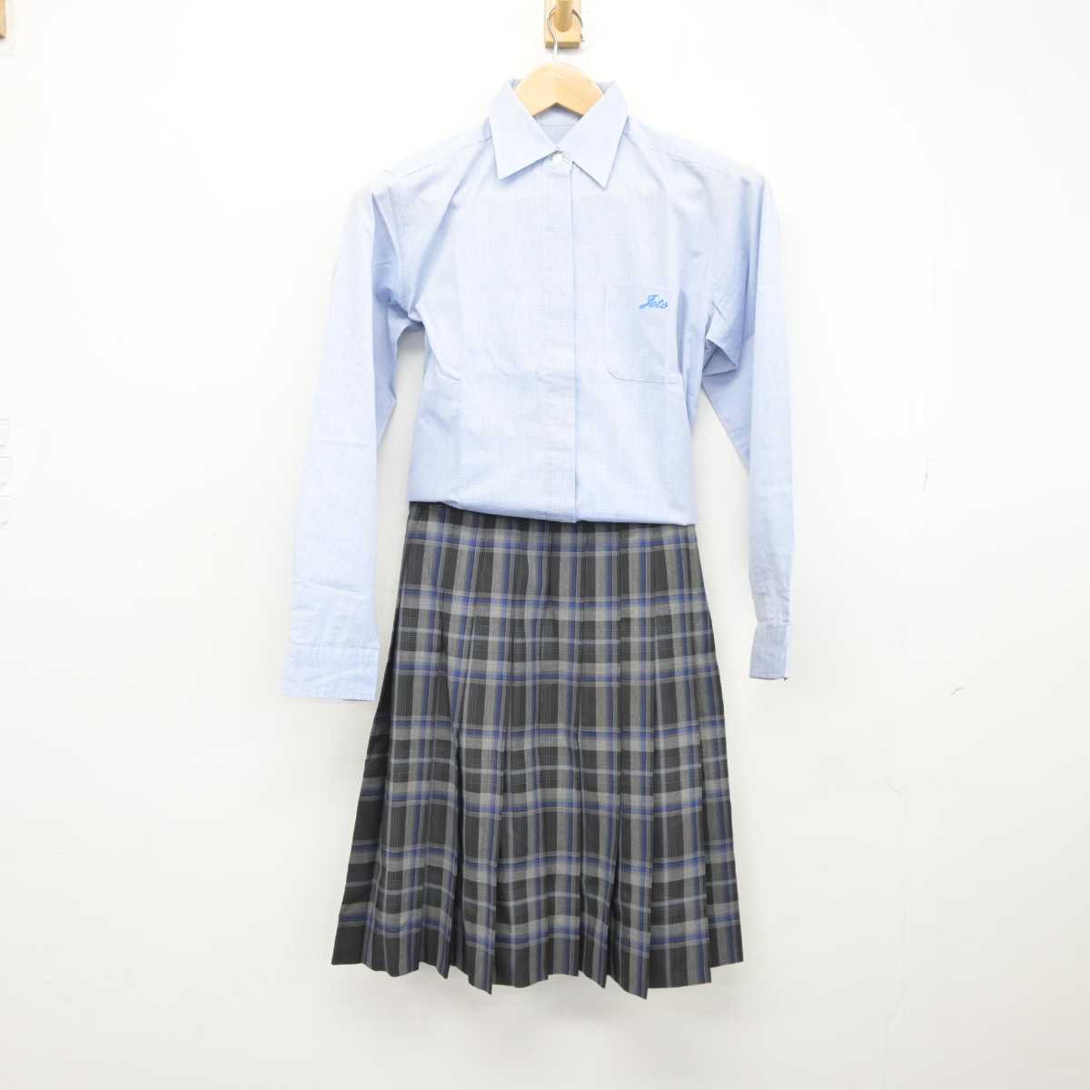 【中古】徳島県 城東高等学校 女子制服 2点 (シャツ・スカート) sf041565