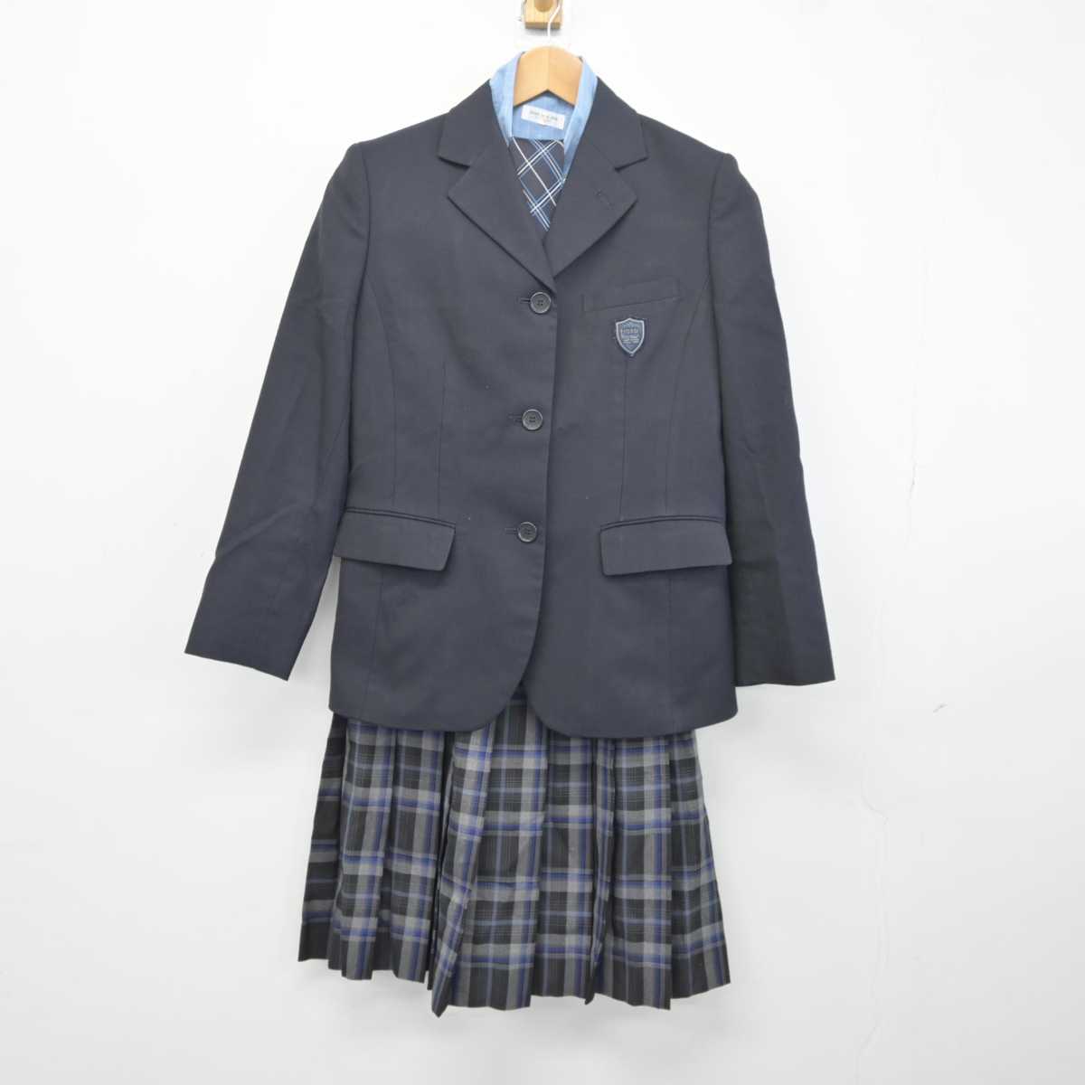 【中古】徳島県 城東高等学校 女子制服 4点 (ブレザー・シャツ・スカート) sf041566