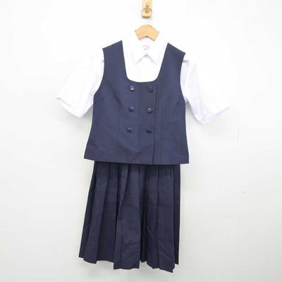 【中古】埼玉県 馬宮中学校 女子制服 3点 (・シャツ・スカート) sf041586