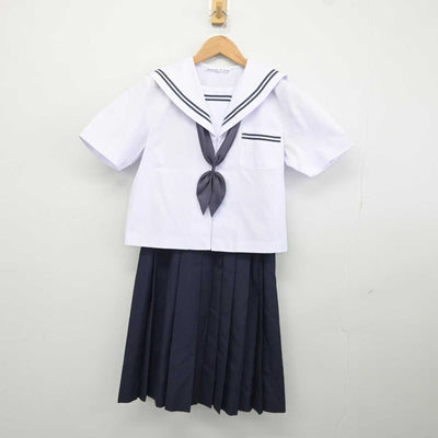 【中古】静岡県 可美中学校 女子制服 3点 (セーラー服・スカート) sf041592