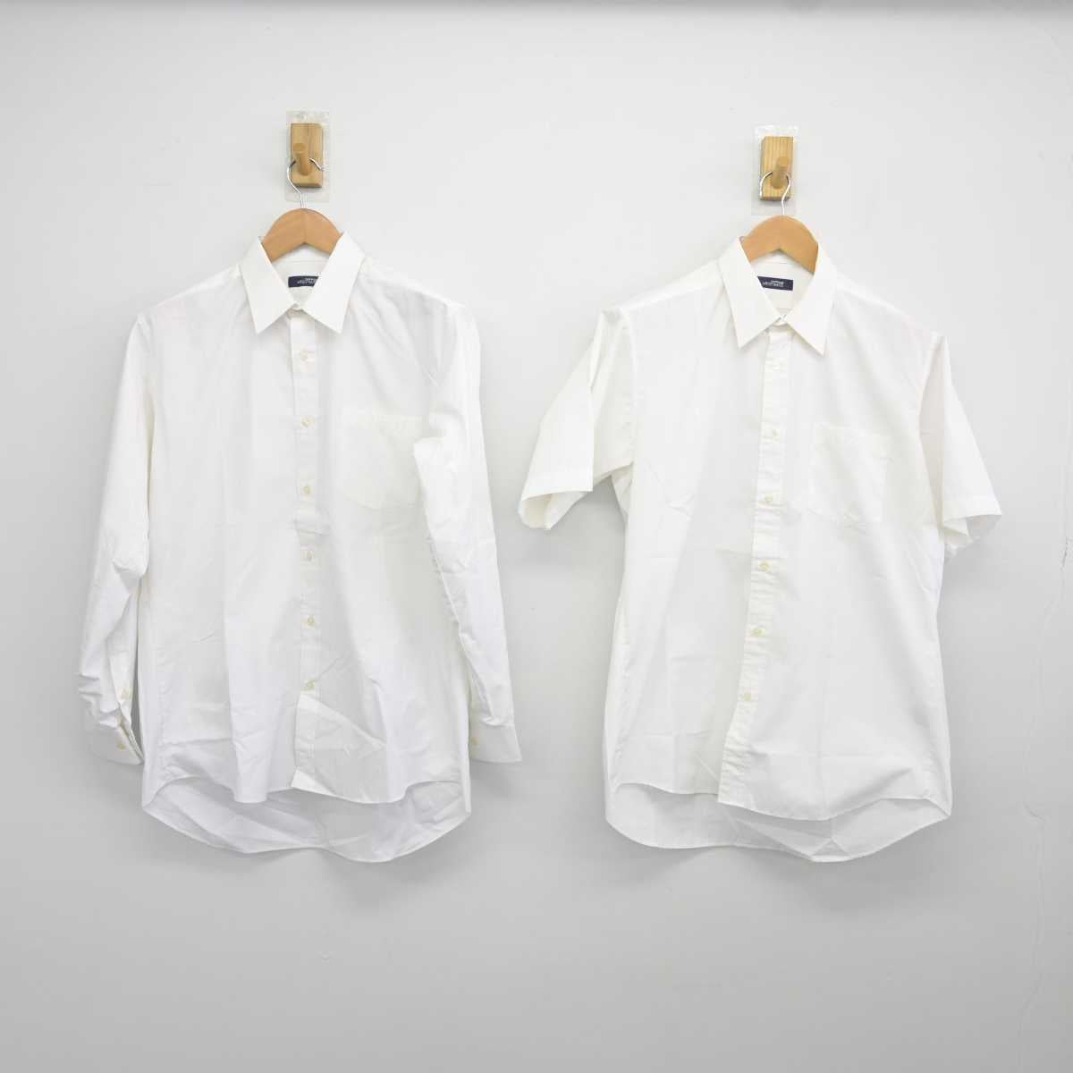 【中古】青森県 青森県立中央高等学校 男子制服 2点 (シャツ・シャツ) sf041620