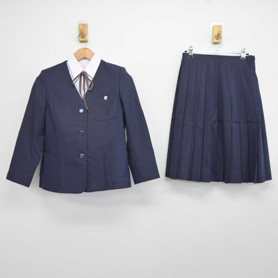 【中古】千葉県 国吉中学校 女子制服 4点 (ブレザー・シャツ・スカート) sf041637