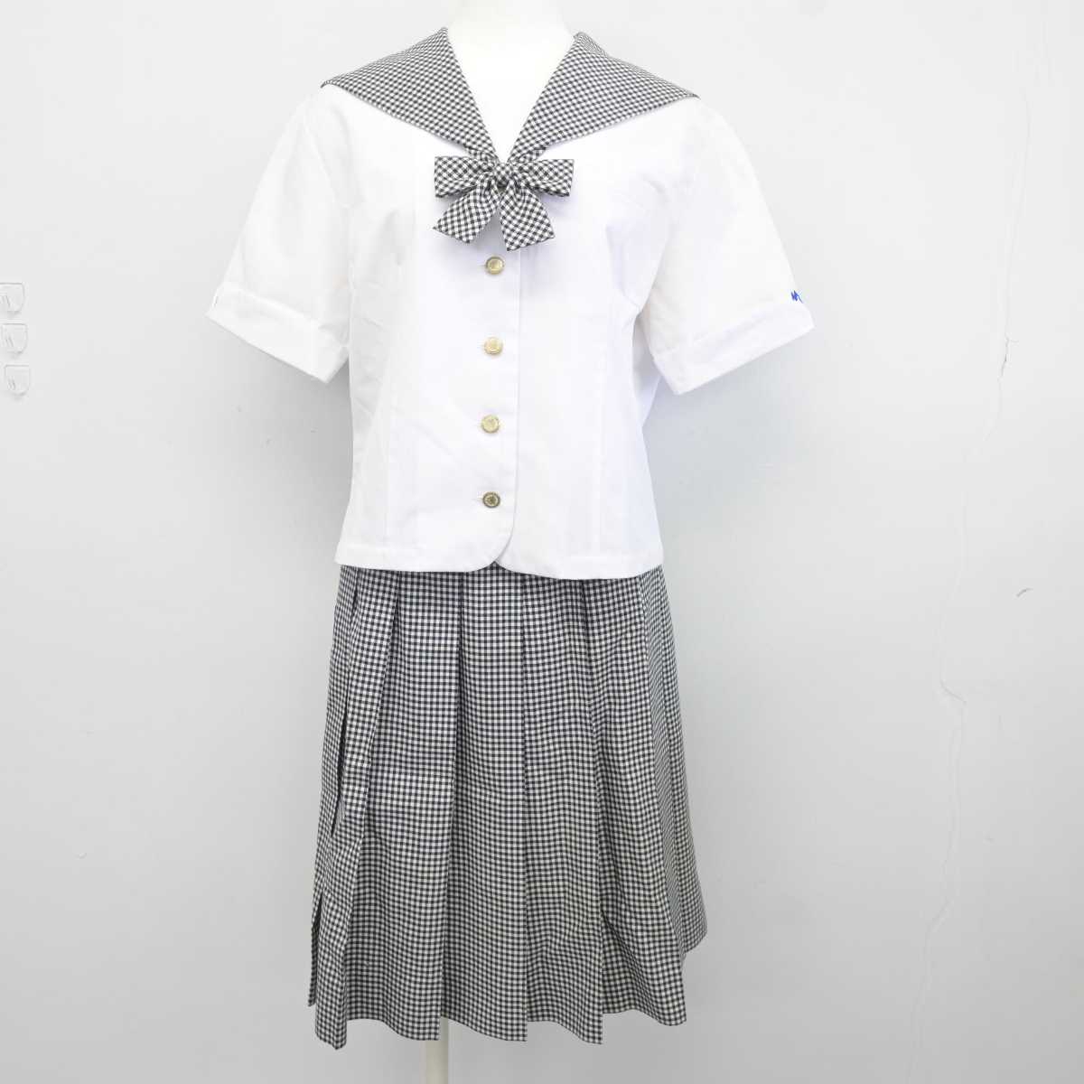 【中古】埼玉県 武蔵越生高等学校 女子制服 3点 (セーラー服・スカート) sf041639