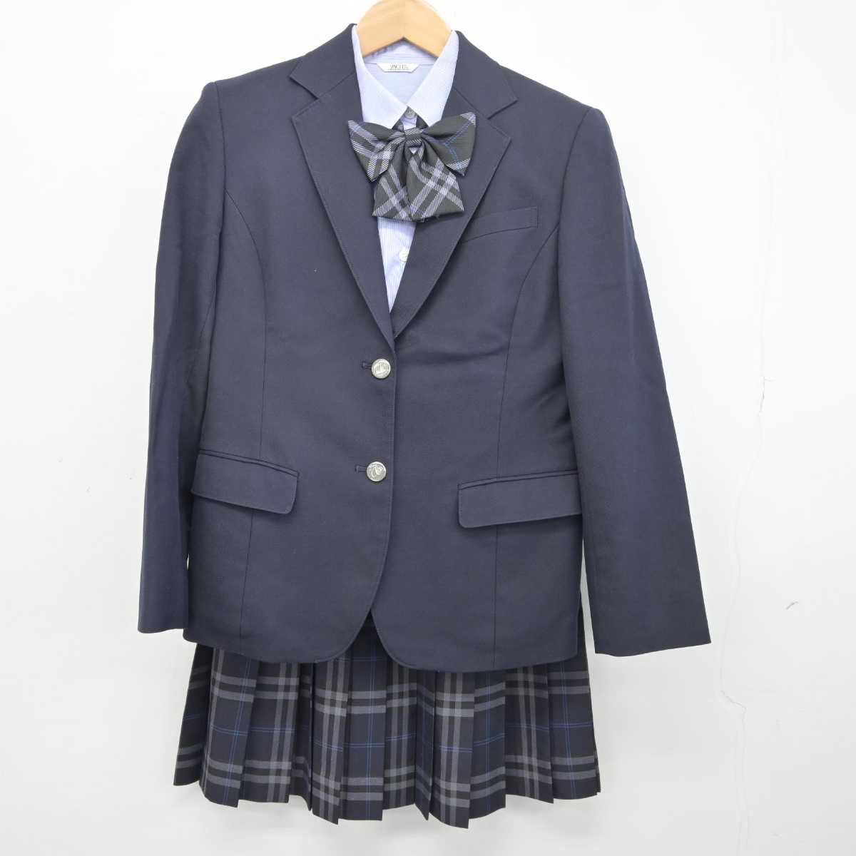 【中古】千葉県 千葉商科大学附属高校 女子制服 4点 (ブレザー・シャツ・スカート) sf041654