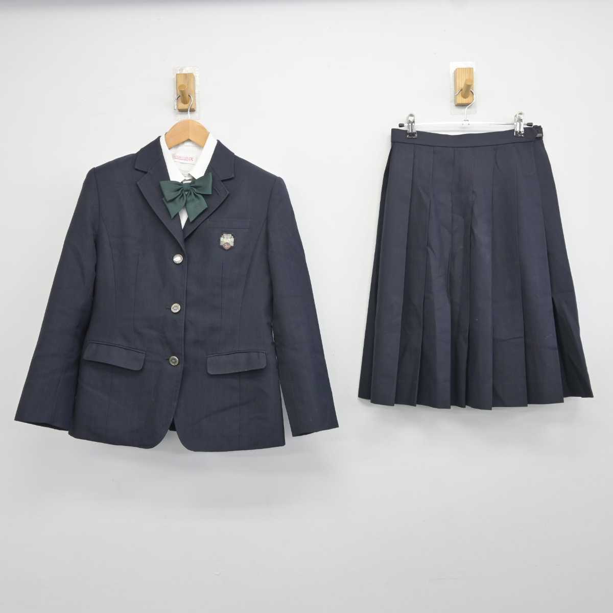 【中古】北海道 北海道札幌月寒高校 女子制服 4点 (ブレザー・シャツ・スカート) sf041667