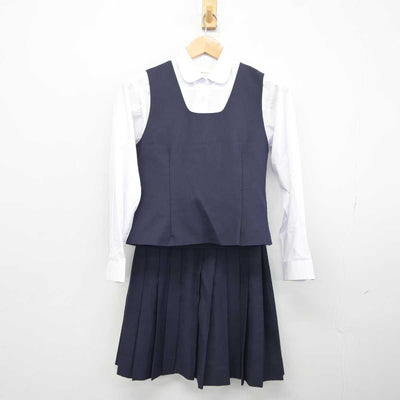 【中古】東京都 青嵐中学校 女子制服 4点 (ブレザー・ベスト・シャツ・スカート) sf041676