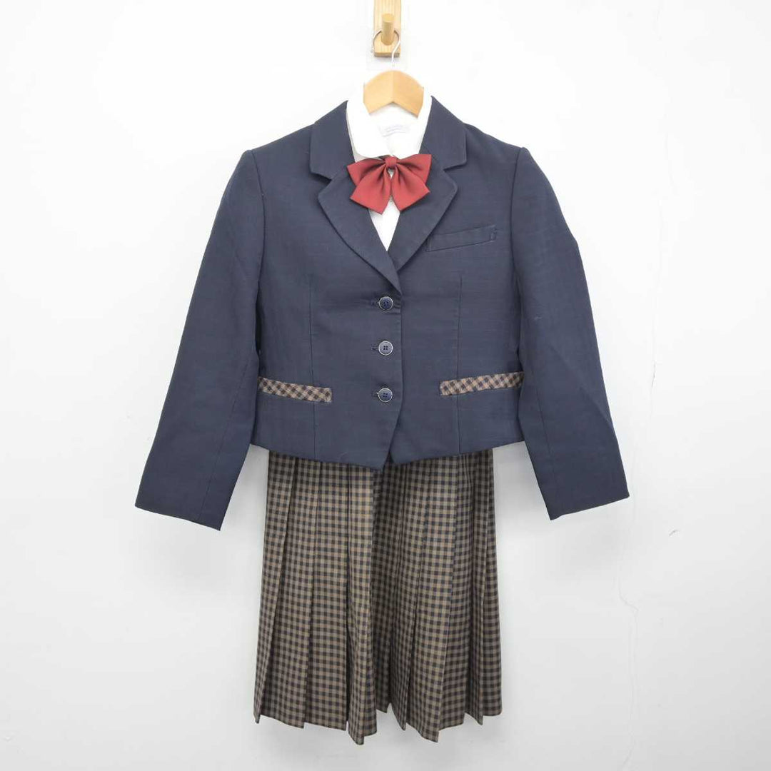 【中古】岡山県 津山商業高等学校 女子制服 4点 (ブレザー・シャツ・スカート) sf041690 | 中古制服通販パレイド