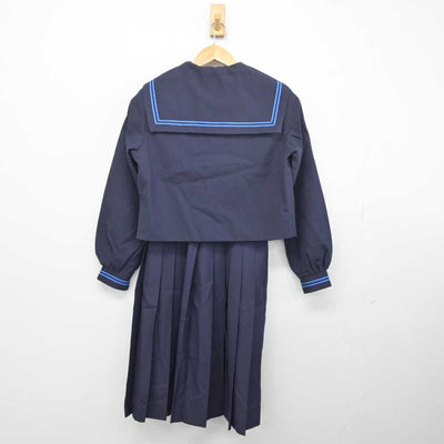 【中古】岡山県 柵原中学校 女子制服 4点 (セーラー服・ベスト・スカート) sf041693