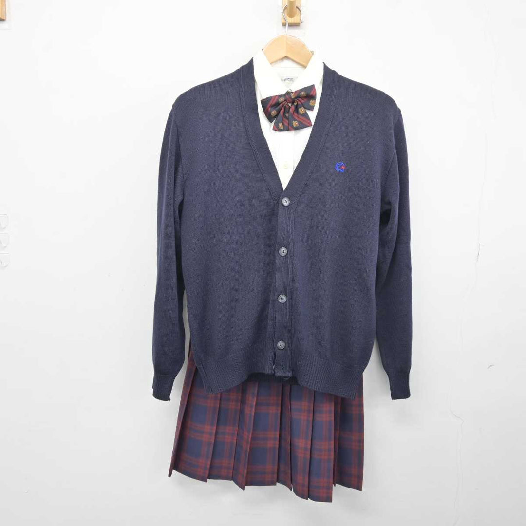 【中古】福島県 あさか開成高等学校 女子制服 8点 (ブレザー・ニット・シャツ・スカート) sf041700 | 中古制服通販パレイド