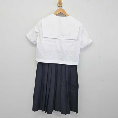 【中古】兵庫県 武庫川女子大学附属中学校 女子制服 2点 (セーラー服) sf041710