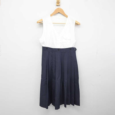 【中古】兵庫県 武庫川女子大学附属中学校 女子制服 2点 (セーラー服) sf041710