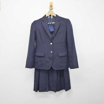 【中古】岡山県 岡山一宮高等学校 女子制服 5点 (ブレザー・ニット・スカート) sf041727