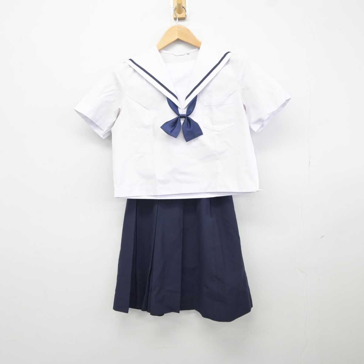 【中古】岡山県 岡山一宮高等学校 女子制服 3点 (セーラー服・スカート) sf041728