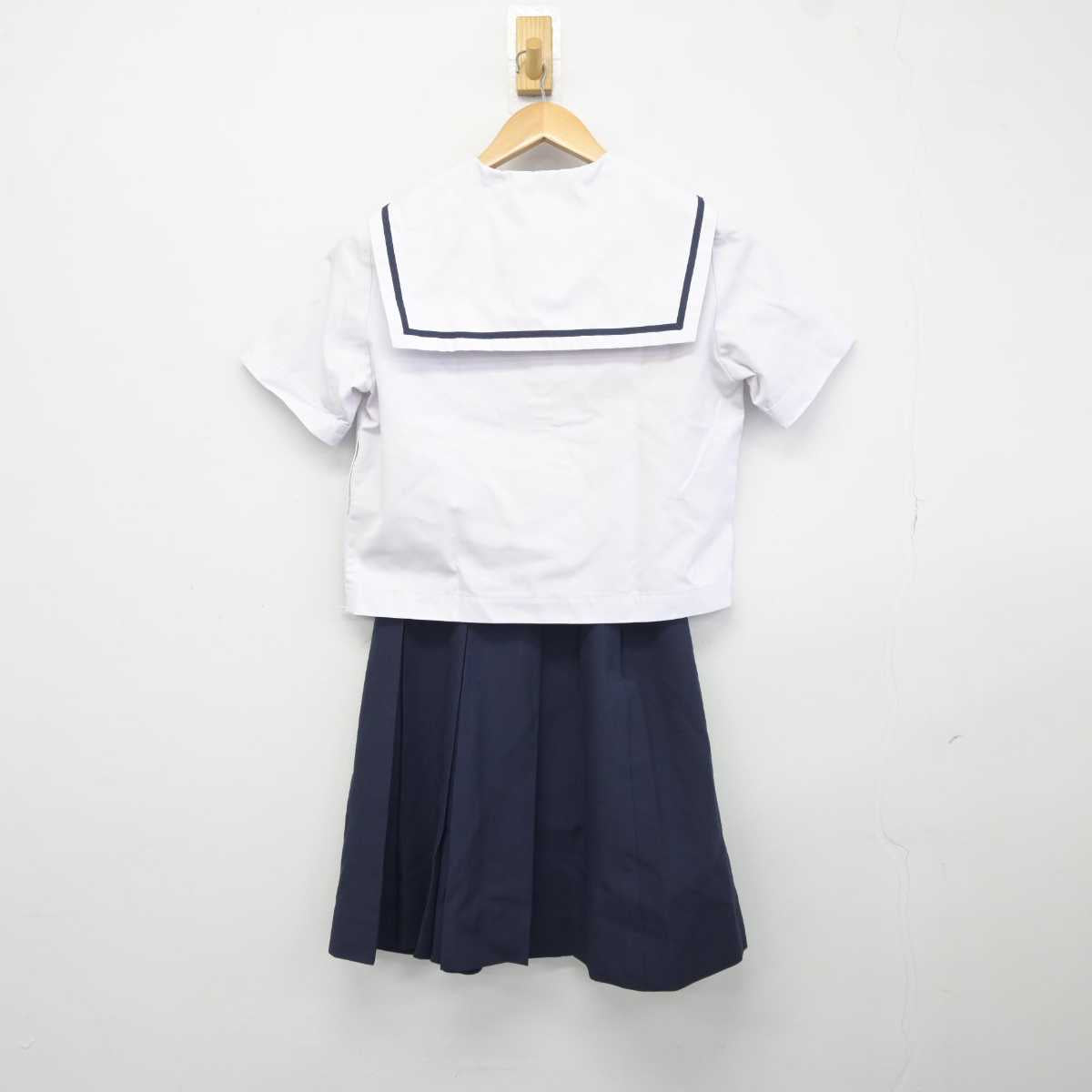 【中古】岡山県 岡山一宮高等学校 女子制服 3点 (セーラー服・スカート) sf041728