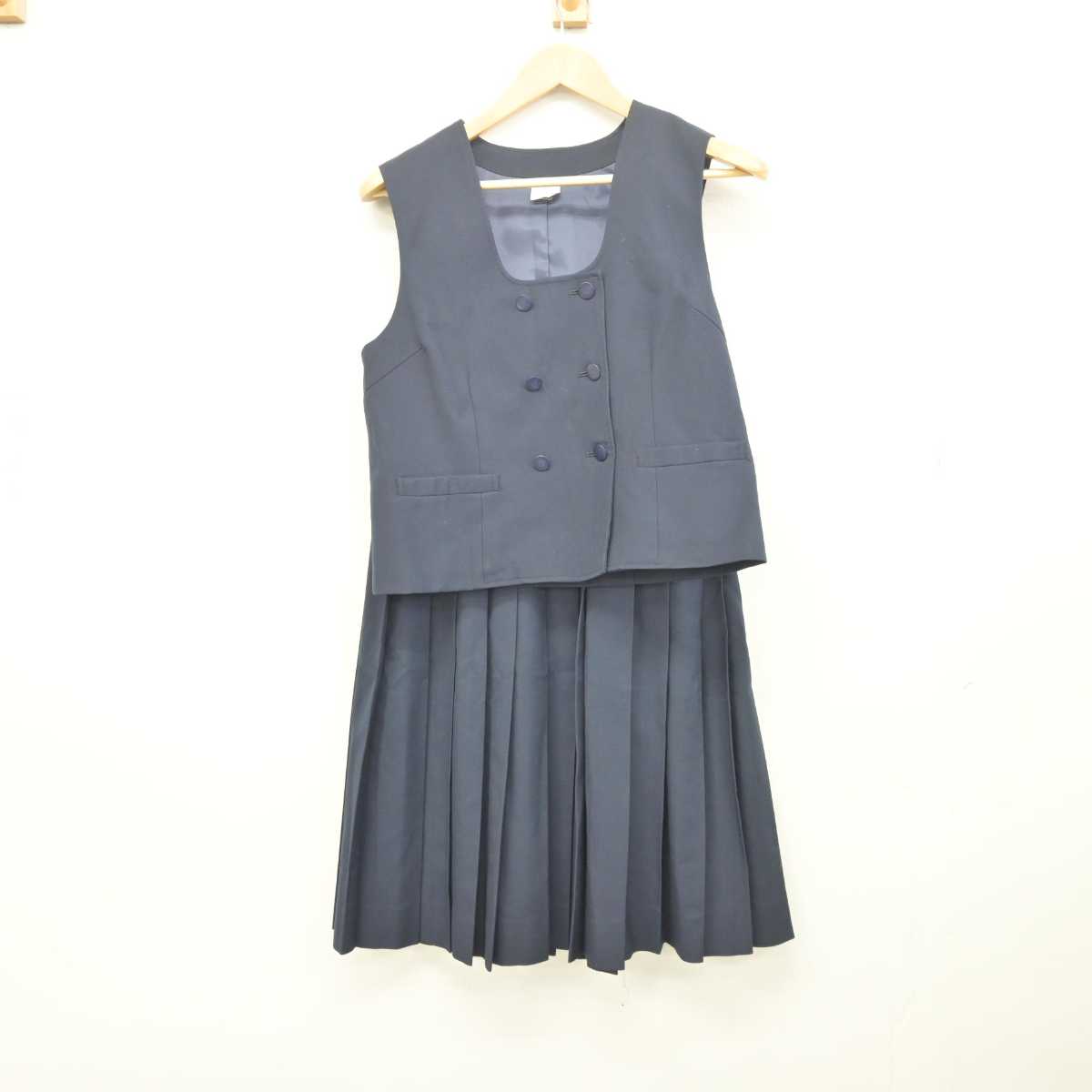 【中古】埼玉県 指扇中学校 女子制服 3点 (ブレザー・ベスト・スカート) sf041730