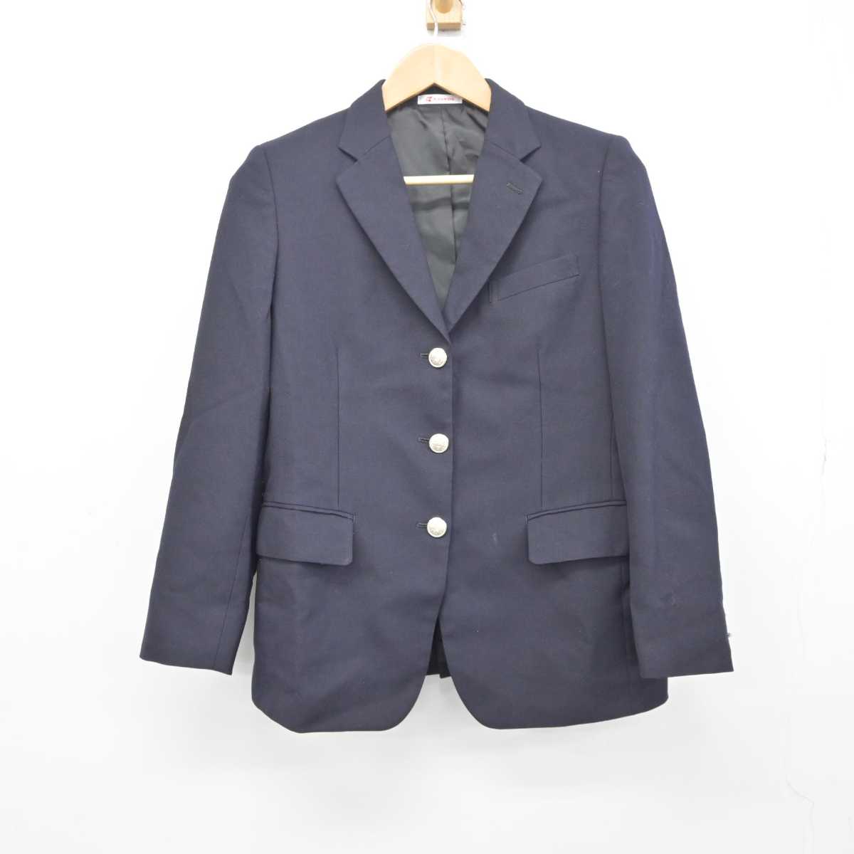 【中古】 クラーク記念国際高等学校 女子制服 4点 (ブレザー・シャツ・スカート) sf041741