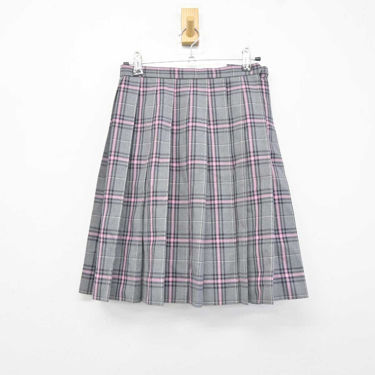 【中古】 クラーク記念国際高等学校 女子制服 4点 (ブレザー・シャツ・スカート) sf041741